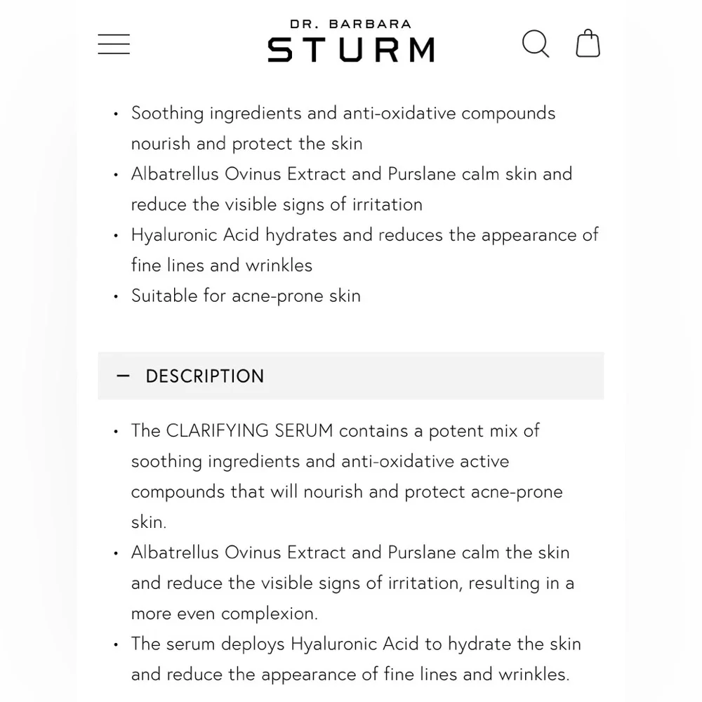 Dr. Barbara Sturm clarifying serum 30ml And Sample Glow Drops. - Picture 10 of 11